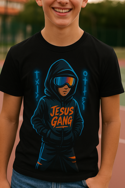 JESUS GANG™ "Solomon" T-Shirt – 100% Cotton Christian Streetwear for Bold Souls